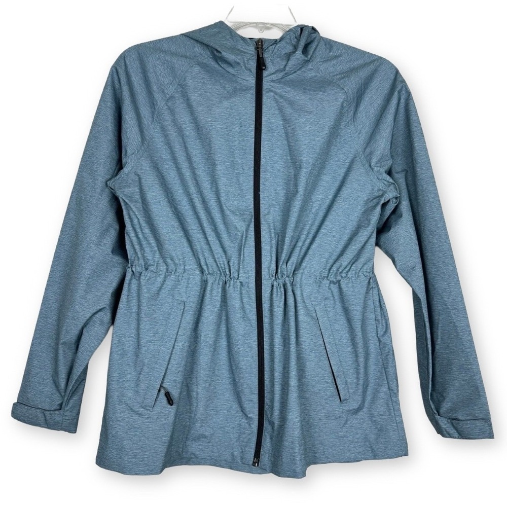 32 Degrees Cool Women's Short Anorak Jacket Indian Teal Melange Size M Pockets